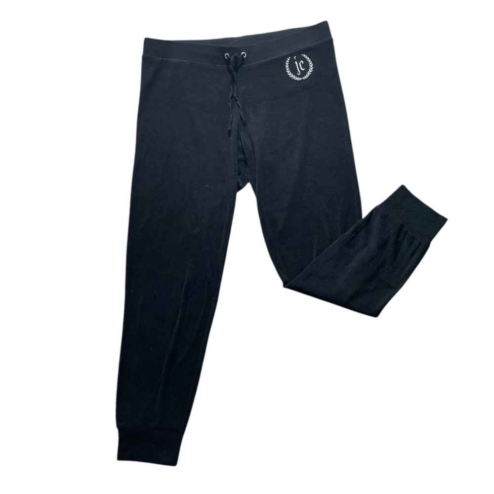 H3- Juicy Couture by JC Black Velour jogger Sweatpants
